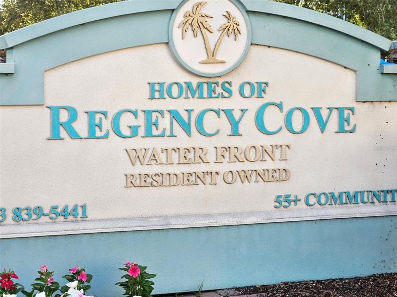 Front entrance sign