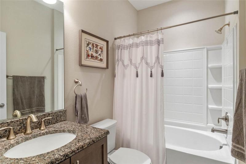 MAIN BATH WITH GRANITE TOP VANITY