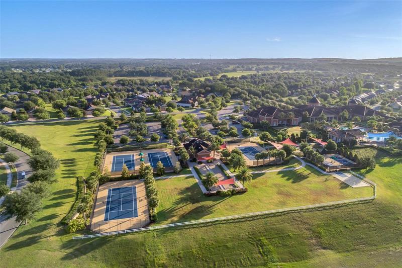 MULTIPLE TENNIS AND PICKLE BALL COURTS