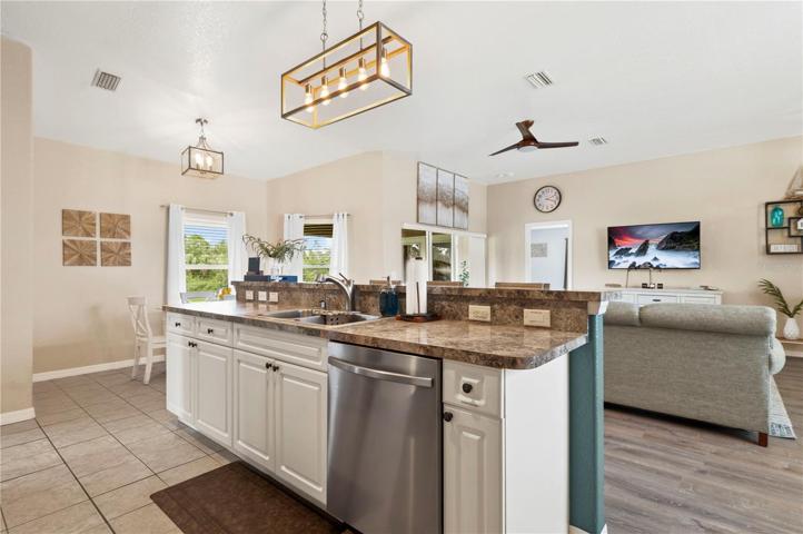 great room, kitchen, breakfast nook