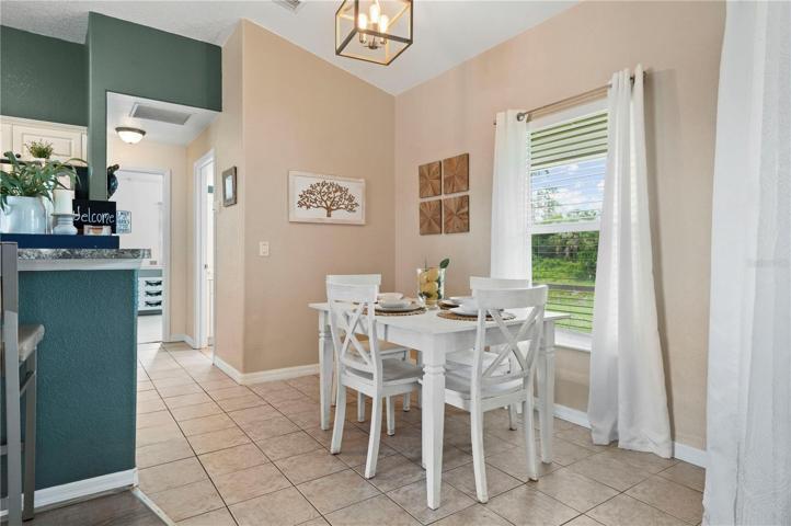 Breakfast nook off kitchen