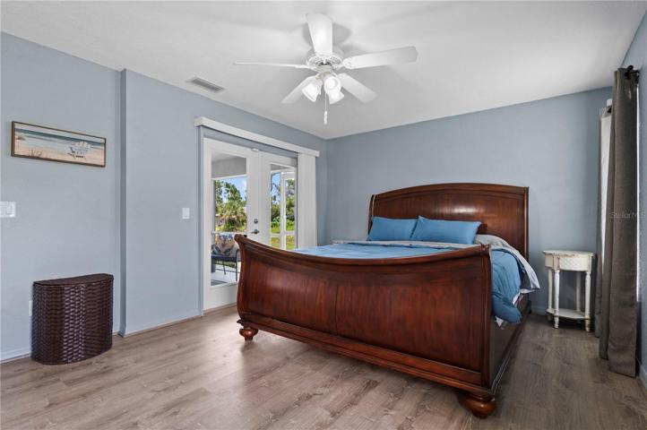 master bedroom, sliders lead to lanai