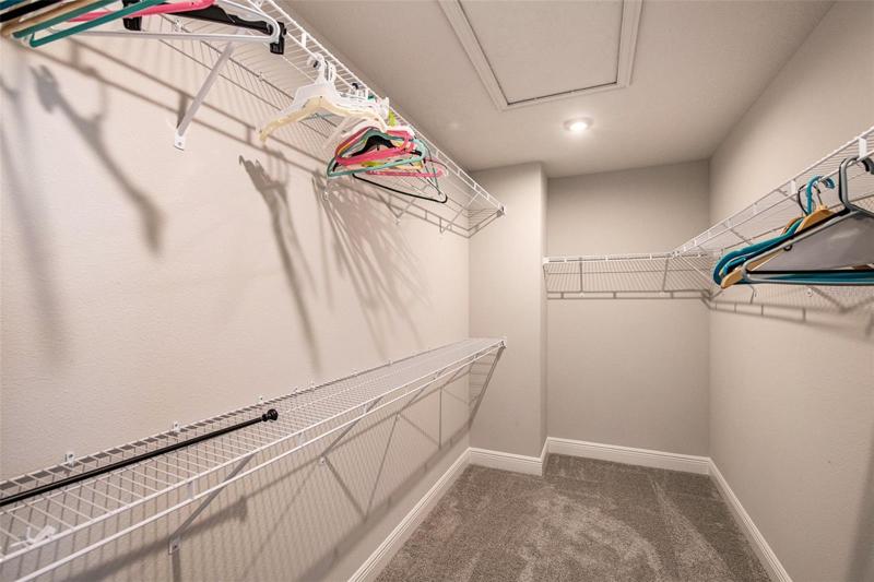 One of the master closets