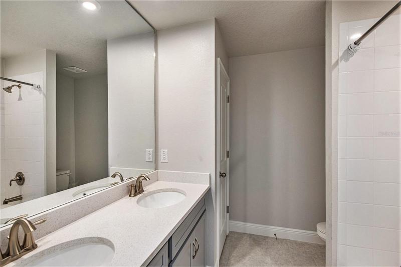 Bathroom shared with secondary bedrooms