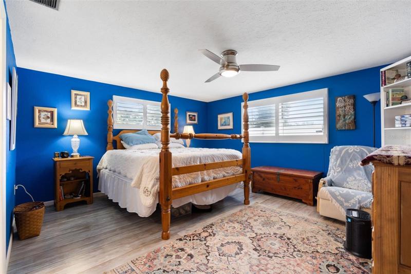 Primary owners suite with luxury vinyl flooring.