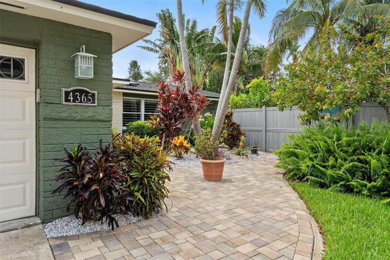 Entry to home and pool