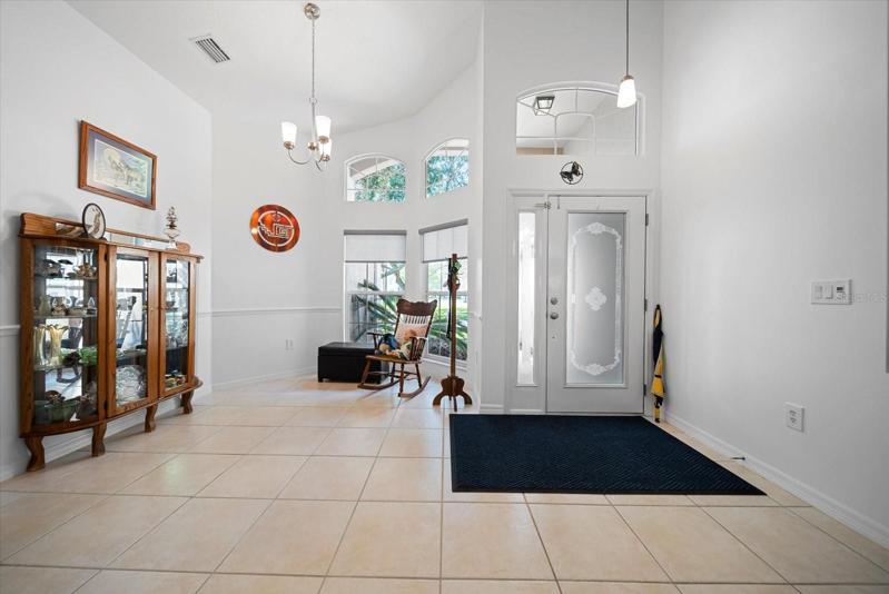 Foyer and dining area