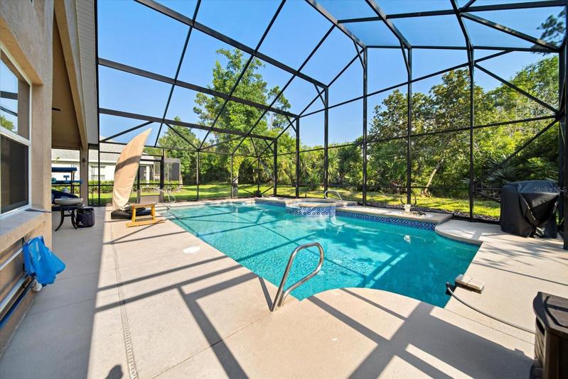 Pool with spa