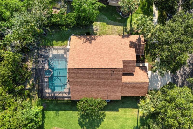 Private backyard