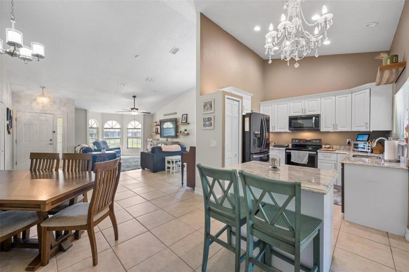 Updated kitchen with island
