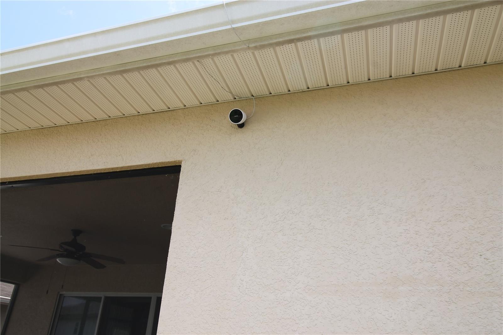 Security cameras around home.