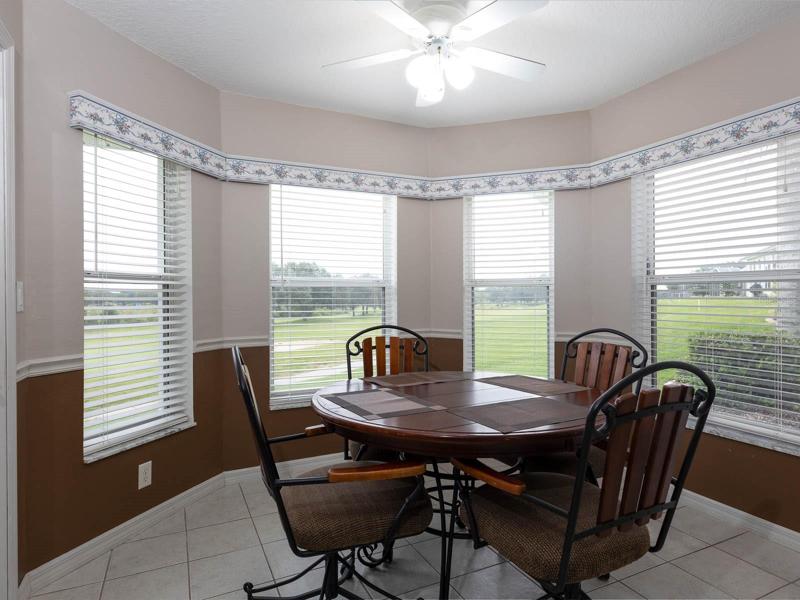 Kitchen Nook with beautiful bay windows