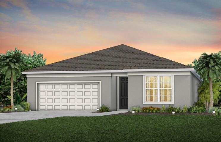 Cresswind Florida Mediterranean Exterior Design. Artistic rendering for this new construction home. Pictures are for illustrative purposes only. Elevations, colors and options may vary.
