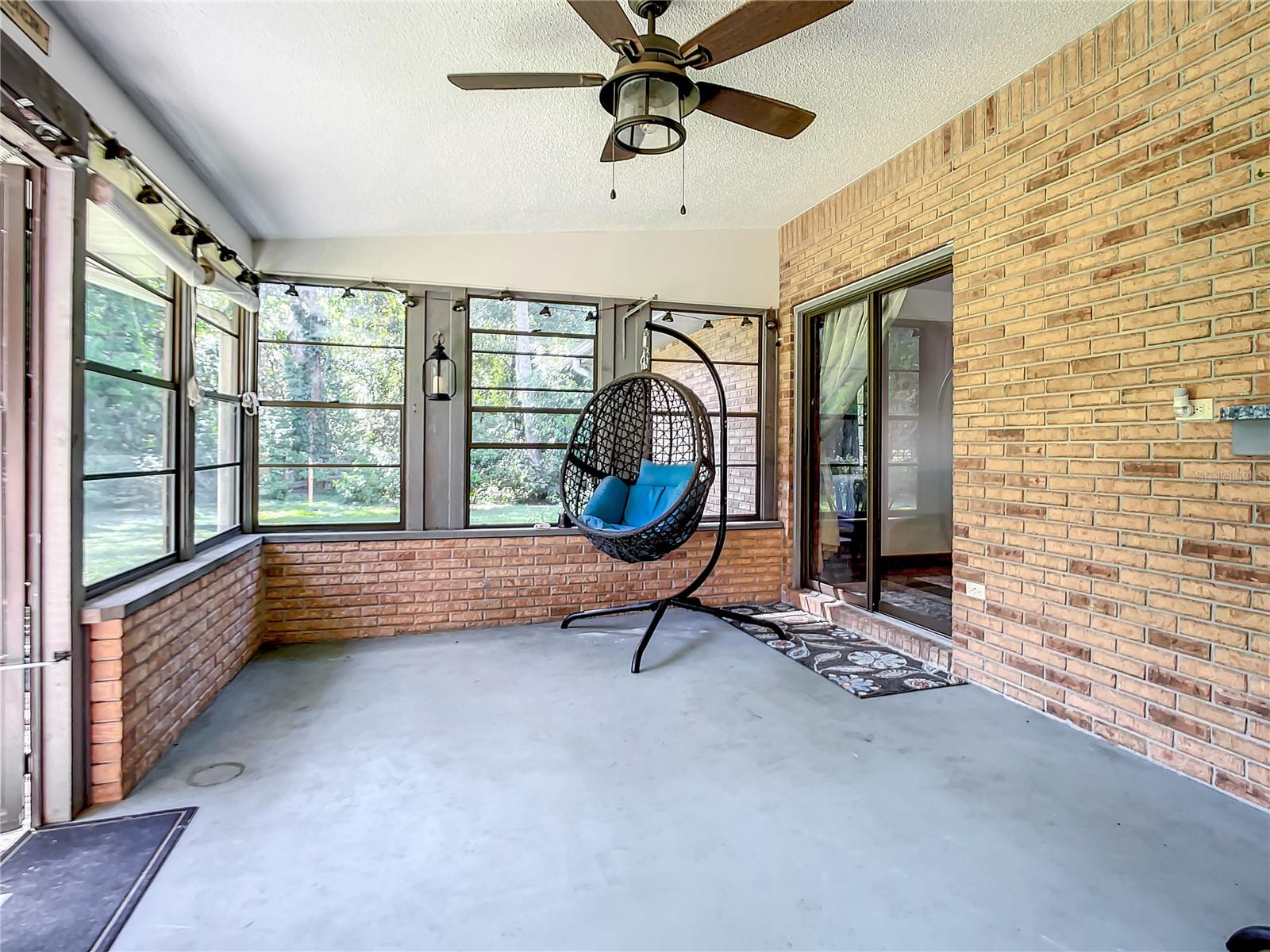 View of enclosed back porch