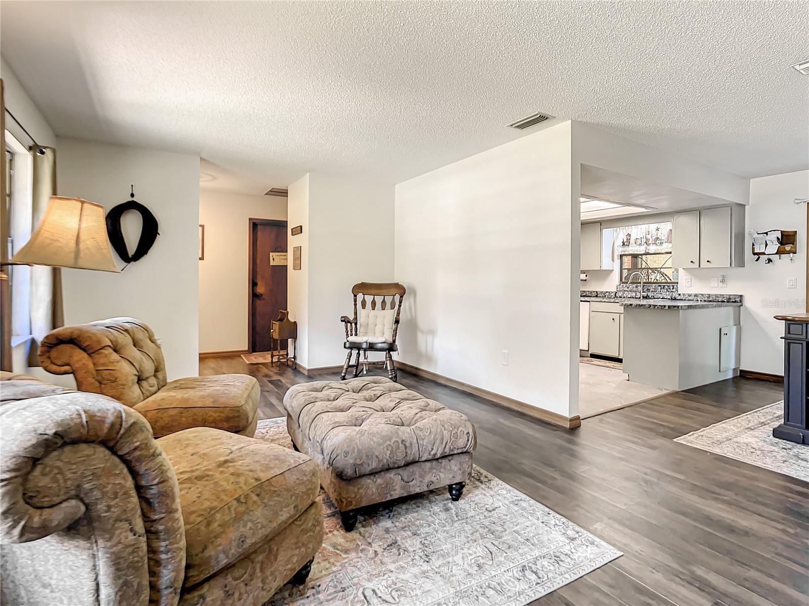 Second Living Area and kitchen