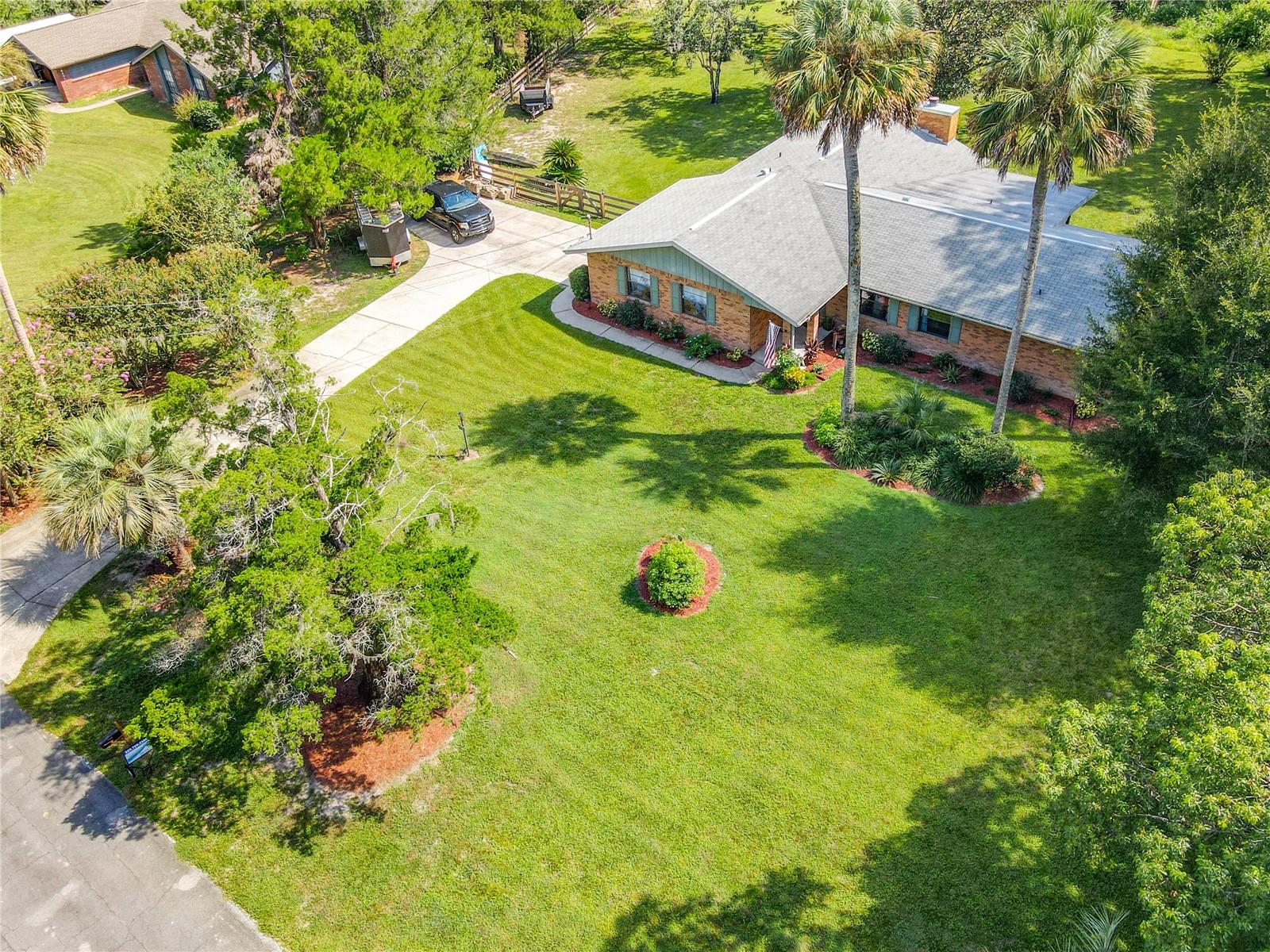 Aerial of Front Yard