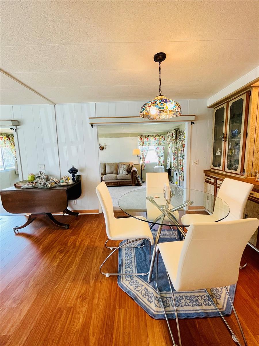 Dining from kitchen view