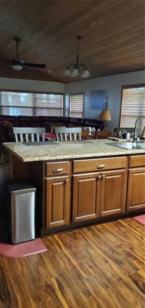 Bar in kitchen