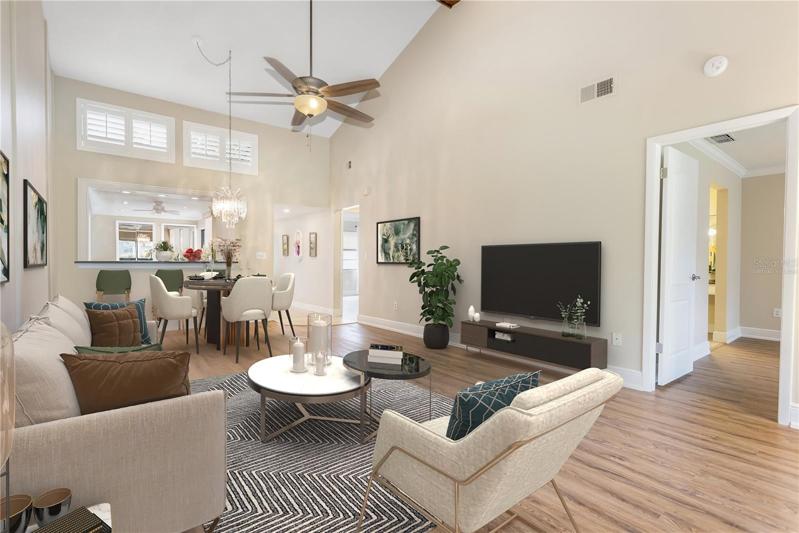 Virtually Staged Great Room