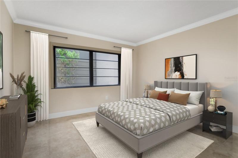 Virtually Staged 2nd Bedroom