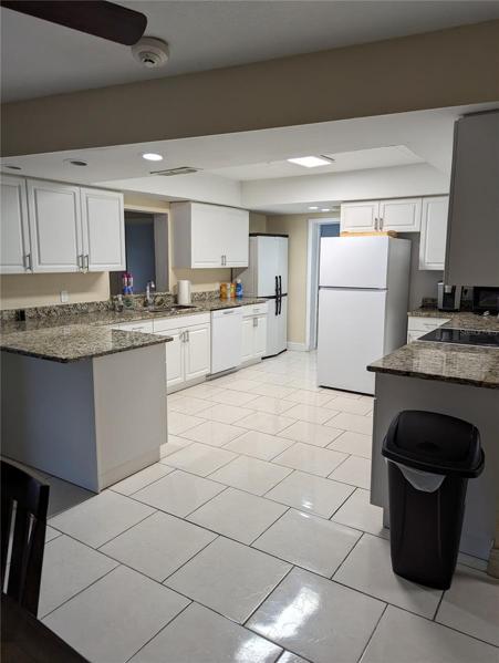 The entire home has beautiful tile