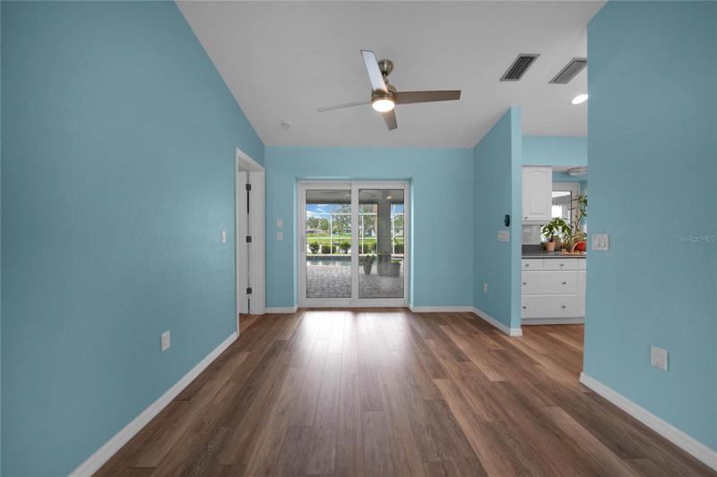 Family room view from front windows