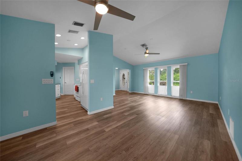 Family room view from back slider