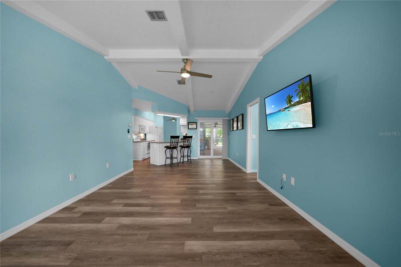 Living room view from far wall
