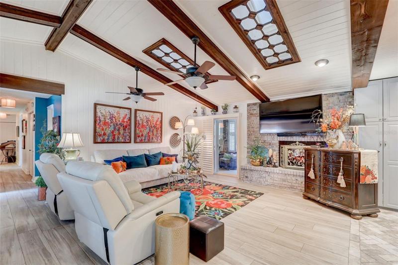 The spacious living area is the perfect gathering space!