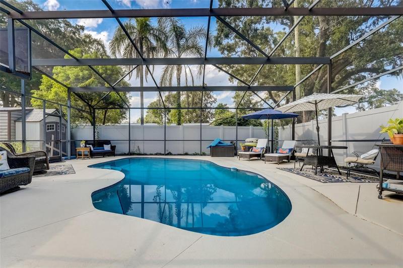 Your screened pool is heated by gas and is the perfect place to spend the weekend!