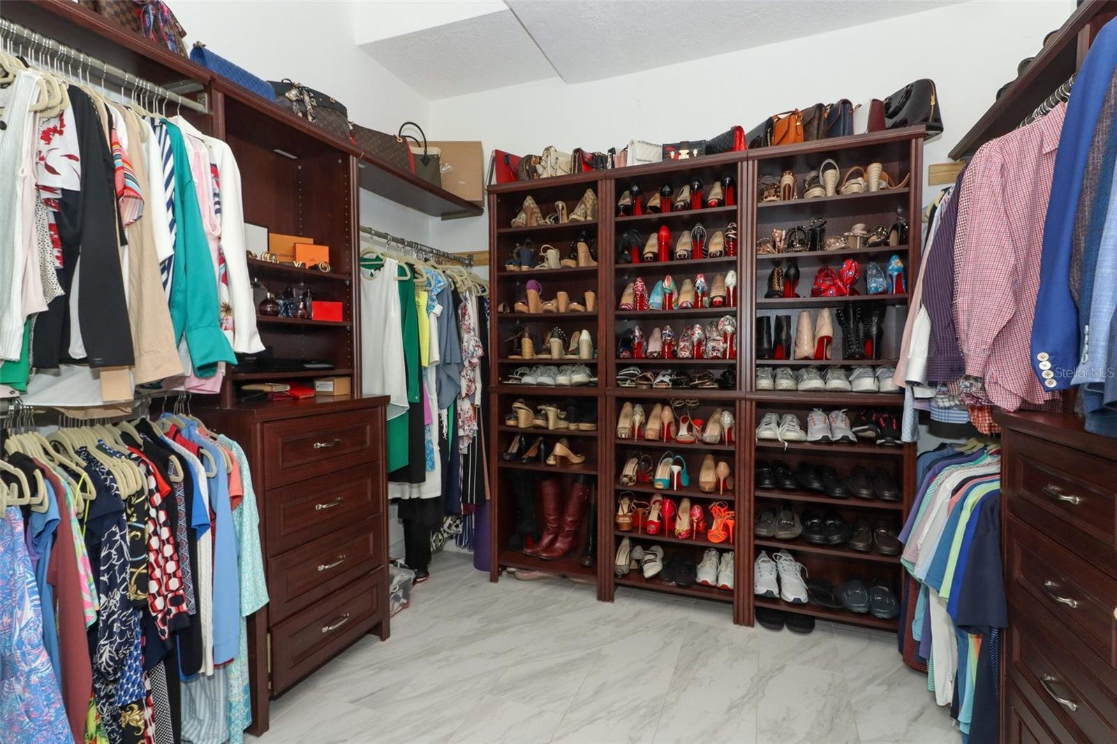 Master walk in closet