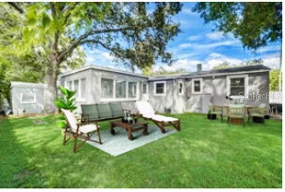 Backyard Staged