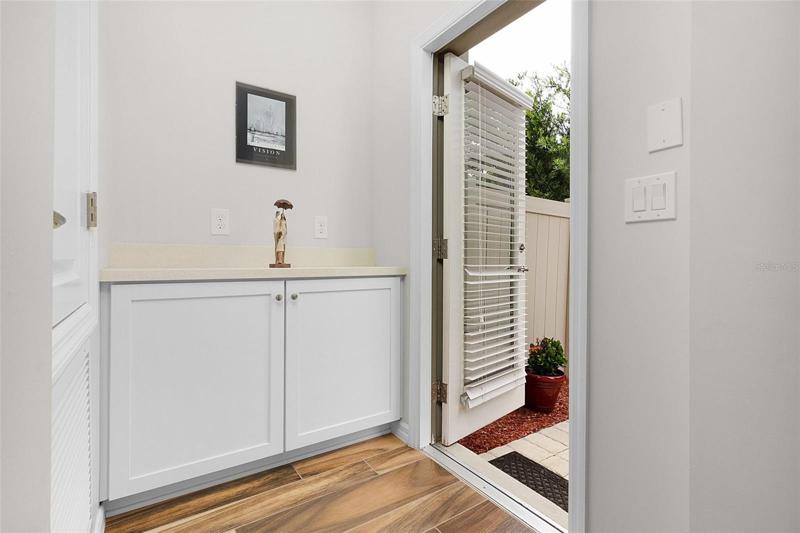 1st floor - courtyard entrance & backdoor