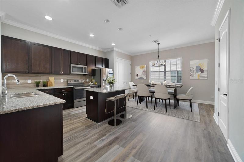 KITCHEN/DINING. Virtually Staged.