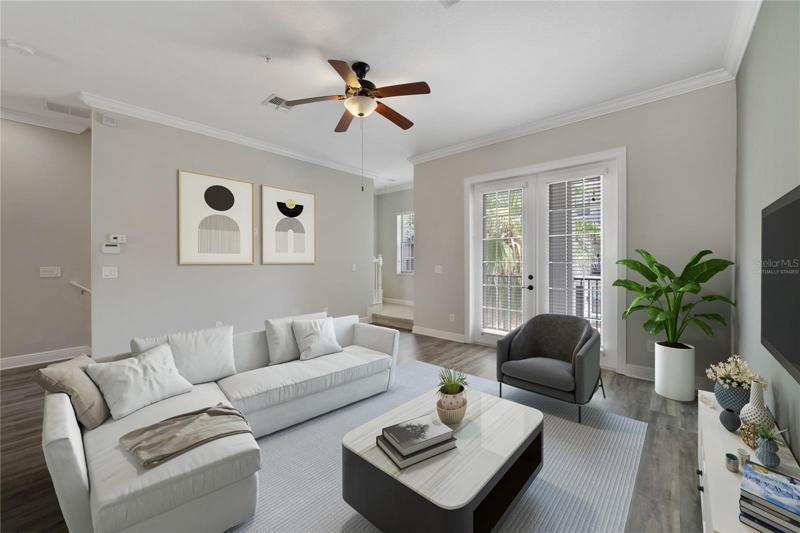 LIVING AREA. Virtually Staged.
