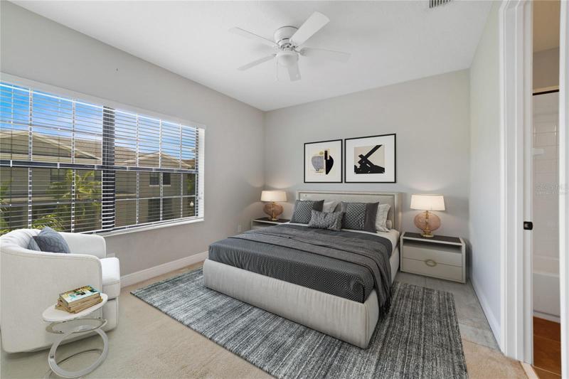 SECOND BEDROOM. Virtually Staged.