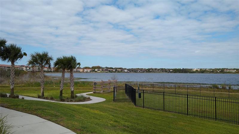Lake front dog park