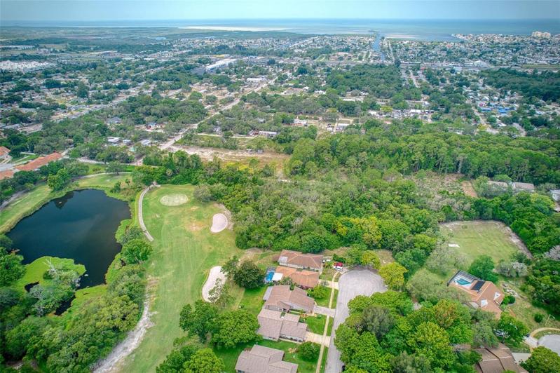 Overhead with pond and gulf