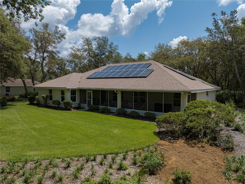 Pack view with solar panels