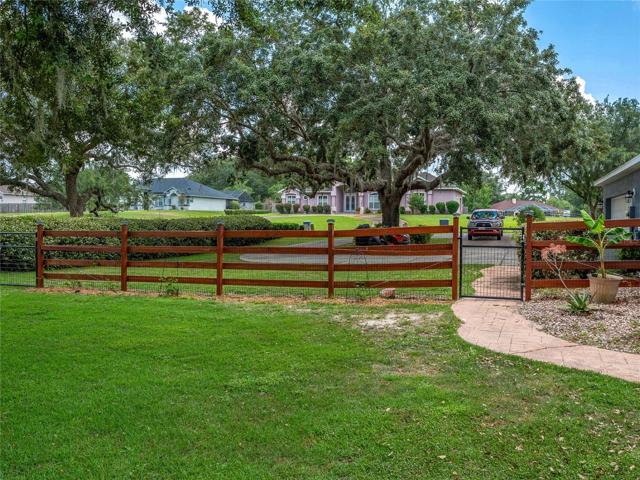 fence & walkway to the driveway
