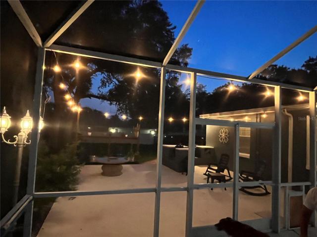 Night view with outside lights