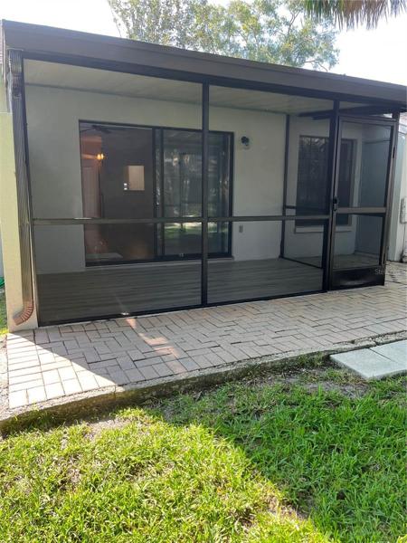 Screened in patio