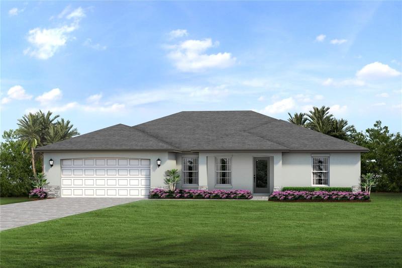 St Augustine Elevation Rendering *DISCLAIMER: Renderings, Photos, Virtual Tours are of like model and are used for display purpose only, actual property may vary.