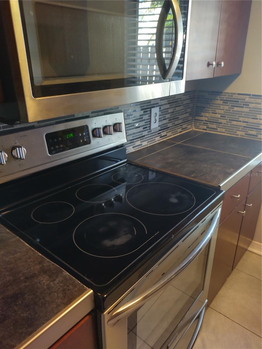 Microwave and Stove