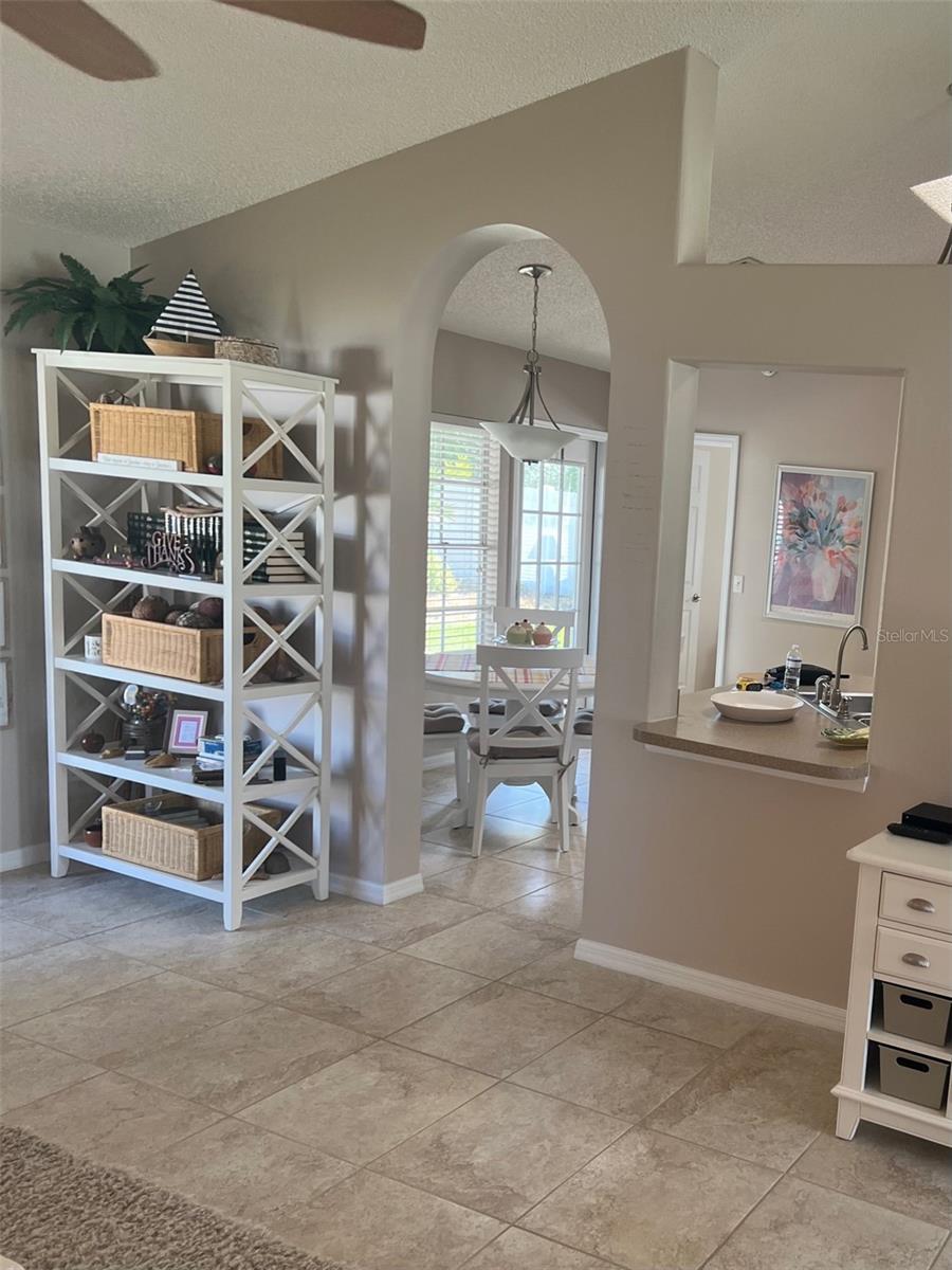 great room looking into kitchen