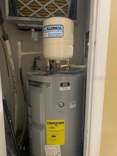 The hot water tank is newer.