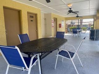 Enough room to have friends get together for a pool party.