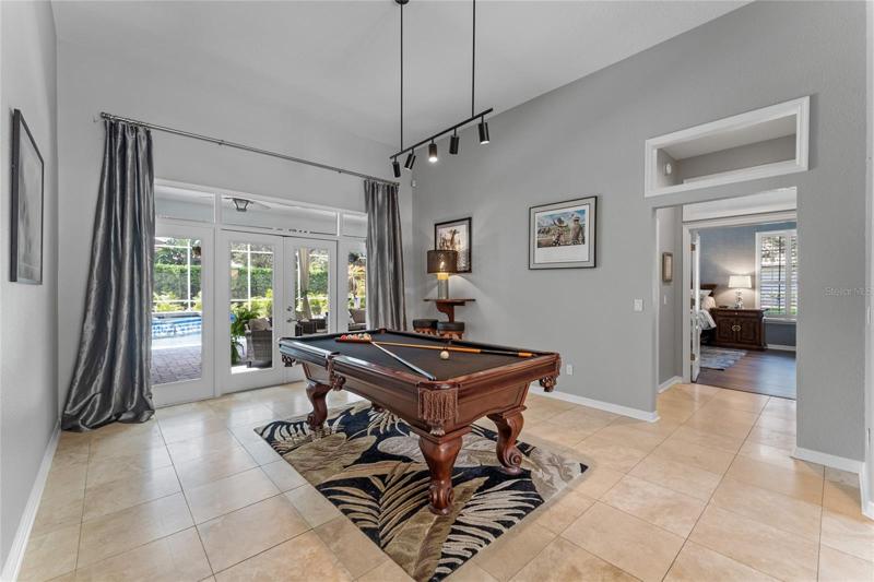 This home features a formal living room but the current owners use this space for entertaining.