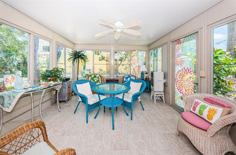 Florida Room is light and bright, with 