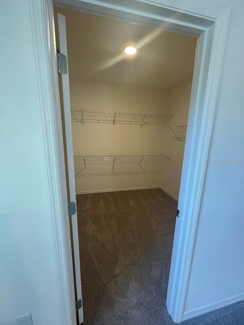 Owner's suite walk-in closet